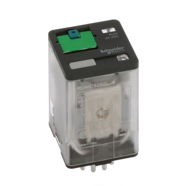 RELEVO 11 PINES 24 VDC/10 AMP C/LED PATA REDONDA (062693)