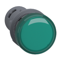 PILOTO D/SENAL VERDE 22MM LED 24VAC/DC
