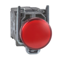 PILOTO D/SENAL ROJO 22MM C/LED 240V