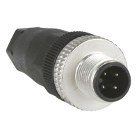 CONECTOR RECTO M12 4 PIN. PG7 PLASTICO