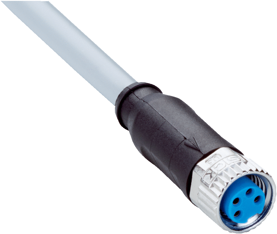 [YF8U14-050VA3XL] CONECTOR M8 DE 4 HILOS RECTO 5 MTS