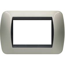 PLACA LIVING TITANIO CLARO. 3 MODULOS.