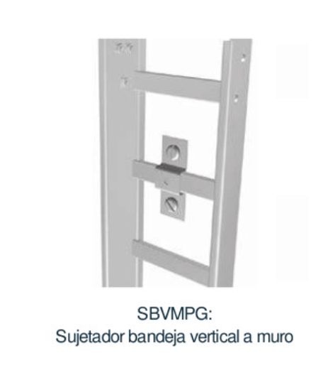 SUJET. D/BANDEJA VERT.GALV(SBVMPG)P/MURO