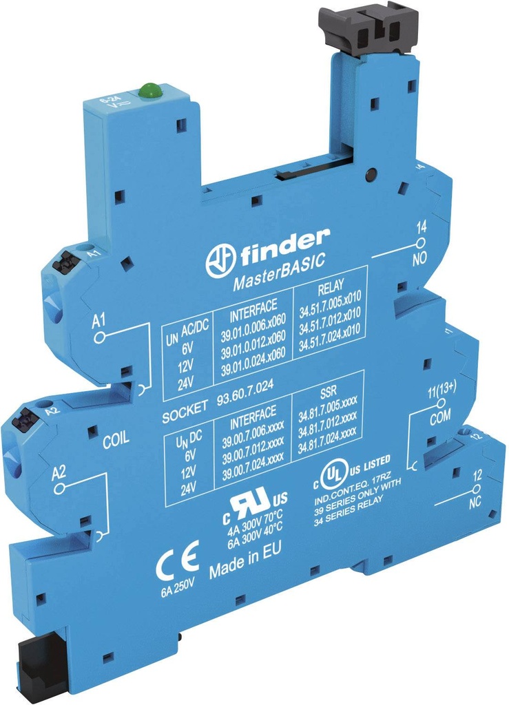 [FN0166] BASE P/RELEVO 5 PINES 125V