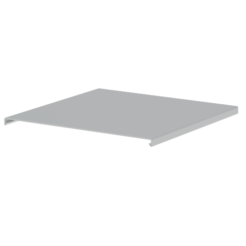 TAPA P/BANDEJA 600X100X3MTS PVC INTEMPERIE GRIS