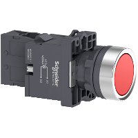 PULS.LUMINOSO ROJO  DIA:22MM 220VAC 1NO