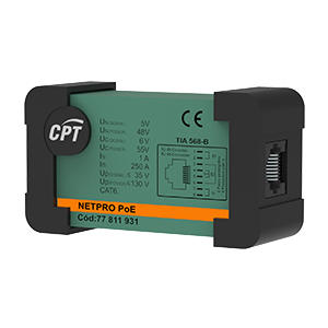 [NETPRO1PPOE] PROTECCION NETPRO 1P POE  PARA REDES ETHERNET CAT 6 48VDC/5VDC (CIR0053)