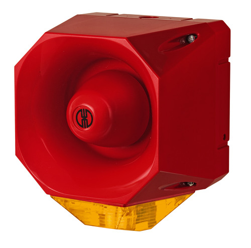 [442.030.68] SIRENA 115-230VAC ESTROBOSCOPICA 42TON. IP66  120dB ROJO/AMARILLA