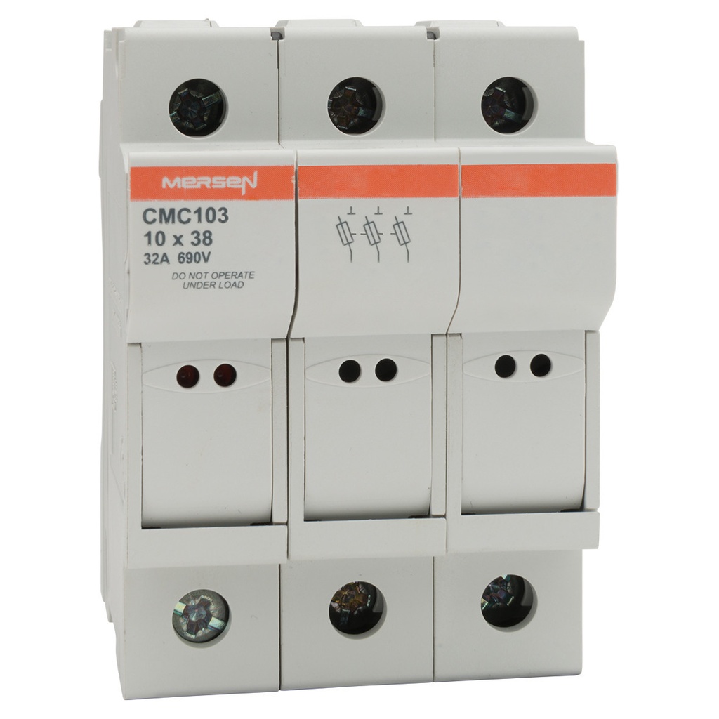 [CMC103] BASE PORTAFUSIBLE TRIPOLAR 690V 32A C/LUZ INDICADORA
