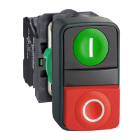 PULSADOR DOBLE VERDE/ROJO NA+NC 22 MM