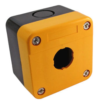 CAJA P/ESTAC. 1 BOTON 22MM AMARILLO (GA0028)