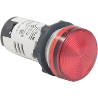 PILOTO D/SEÑAL ROJO 22MM LED 110VAC