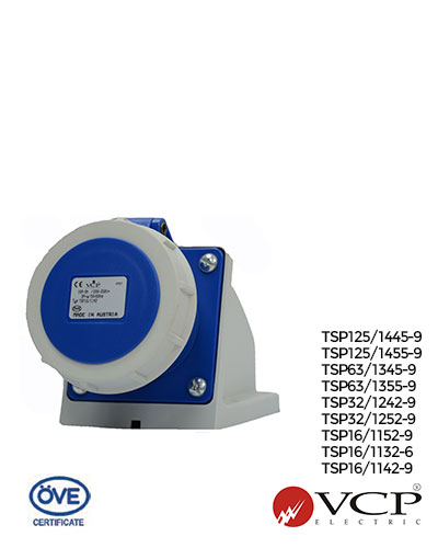 TOMA INCRUSTAR 32A 3P+N+T 220/240V  AZUL IP67 (TCV0127)