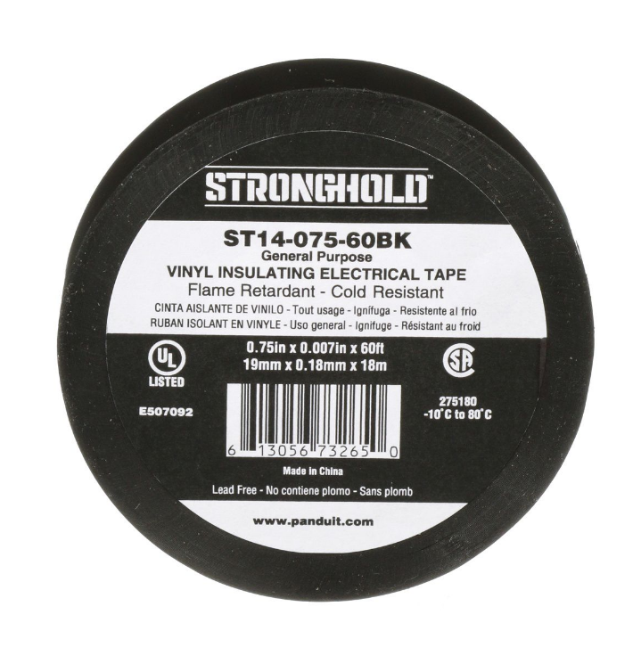 CINTA AISLANTE 19mm x18Mts NEGRA  (ST14-075-60BK)
