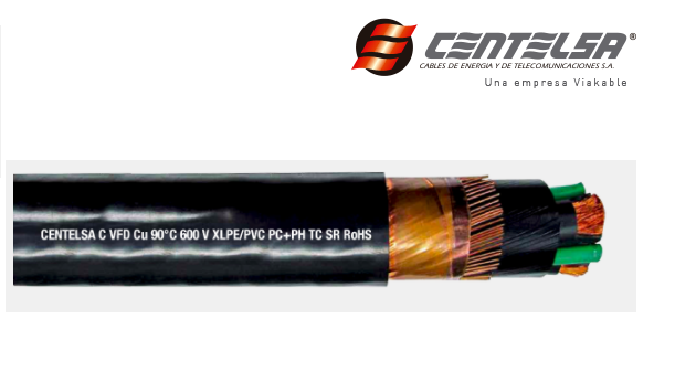 [CF3X2/0+3X10CENT] CABLE FUERZA(VFD) 3x2/0+3X10+ AWG BLIND.XLPE
