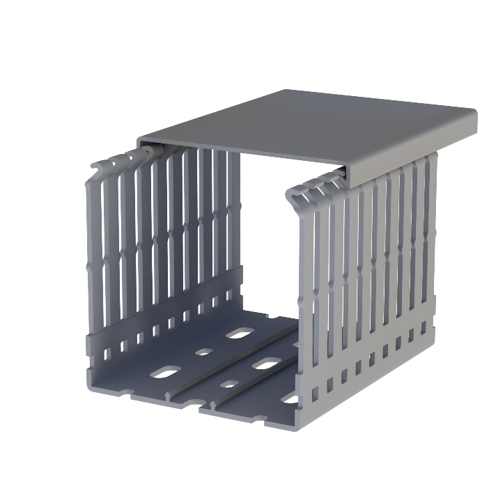 [KKD8080] CANALETA 80x80mm RANURADA 2MTS C/TAPA (5558080)