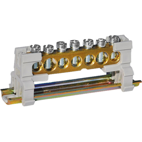 [2056] BLOQUE D/DISTRIBUCION 160AMP 750VAC 7 POLOS