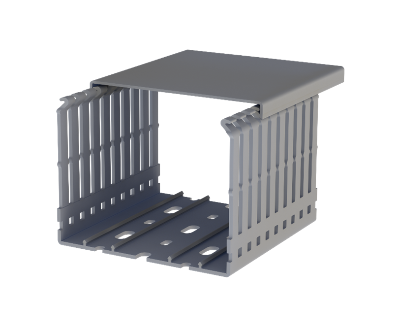 CANALETA 100x80mm RANURADA 2MTS C/TAPA (5551008)