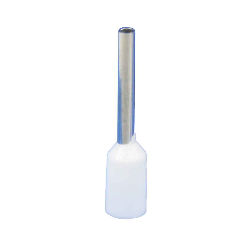 TERMINAL PIN HUECO 20 AWG BLANCO AISLADO (E7510)