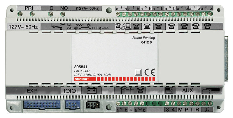PBX 127V 2 LINEAS TELEFONICAS 8 EXT.