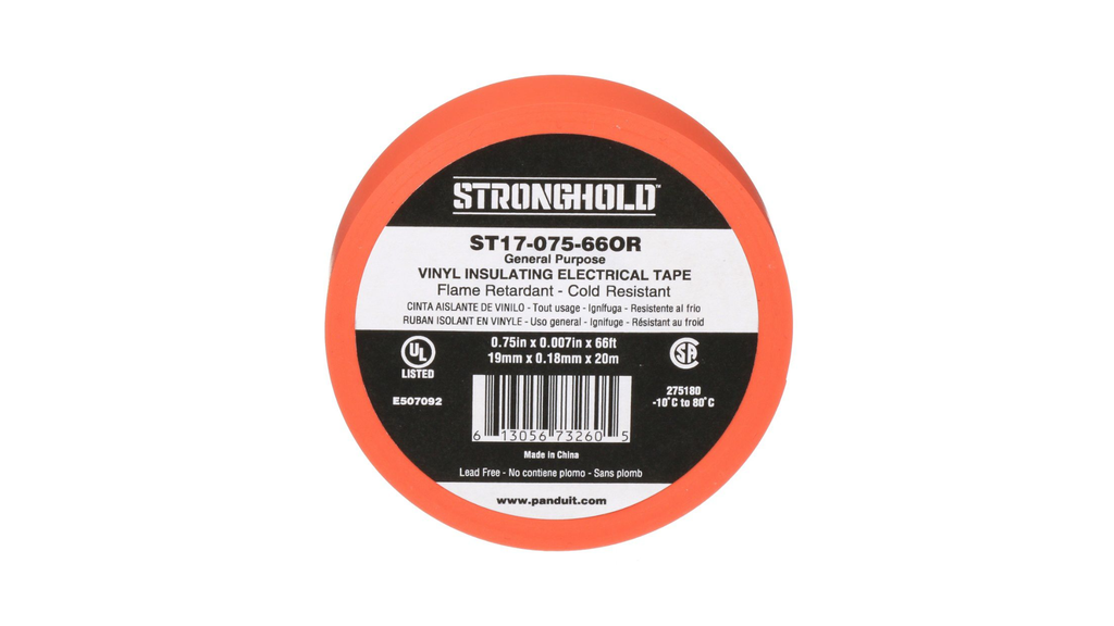 CINTA AISLANTE 19mm x20Mts NARANJA (ST17-075-66OR)