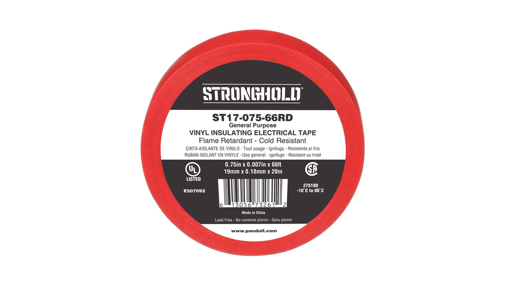 CINTA AISLANTE 19mm x20Mts ROJO (ST17-075-66RD)