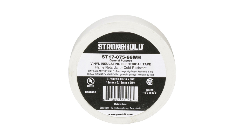 CINTA AISLANTE 19mm x20Mts BLANCO (ST17-075-66WH)