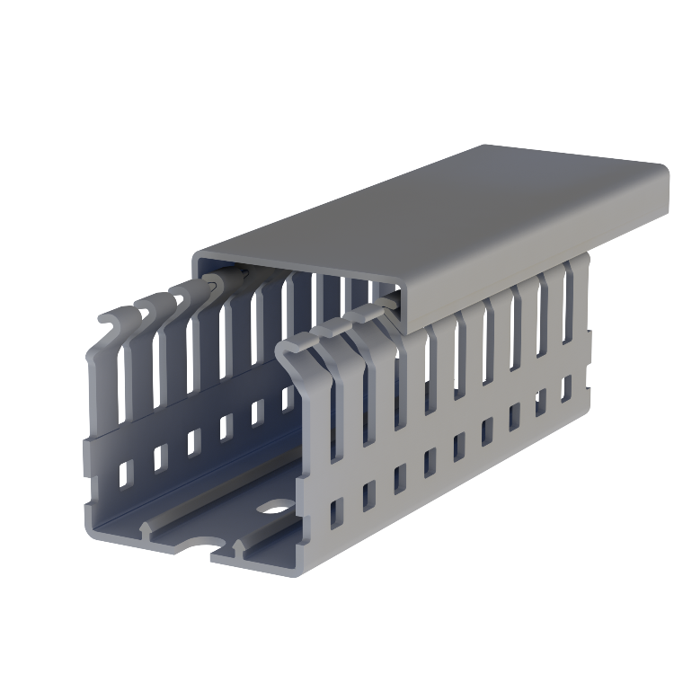 CANALETA 40x40mm RANURADA 2MTS C/TAPA (5554040)