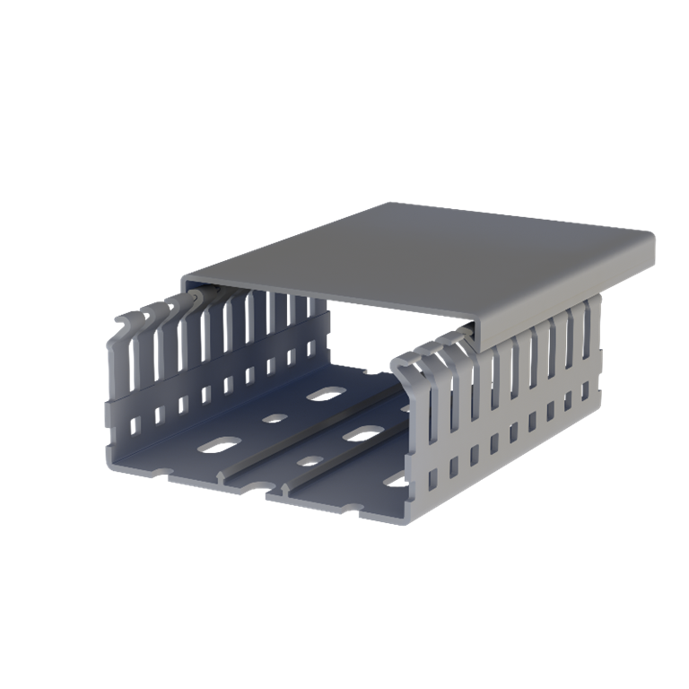 CANALETA 80x40mm RANURADA 2MTS C/TAPA (5558040)
