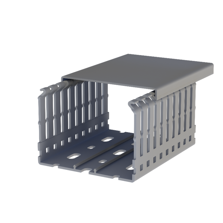 CANALETA 80x60mm RANURADA 2MTS C/TAPA (555860)