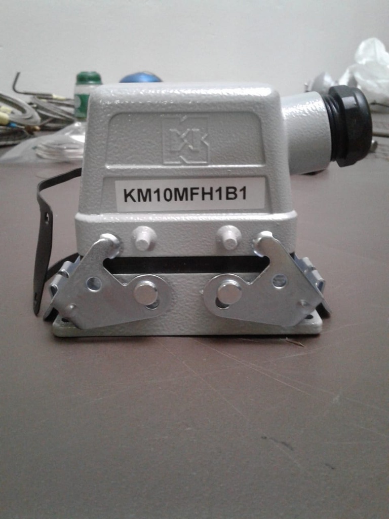 [KM10MFH1B1] CONECTOR MACHO+HEMBRA 10P 16A  METALICO INCRUS.