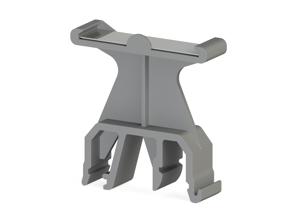 PORTAETIQUETA GRIS P/BORNA 7X44mm (496119GE)