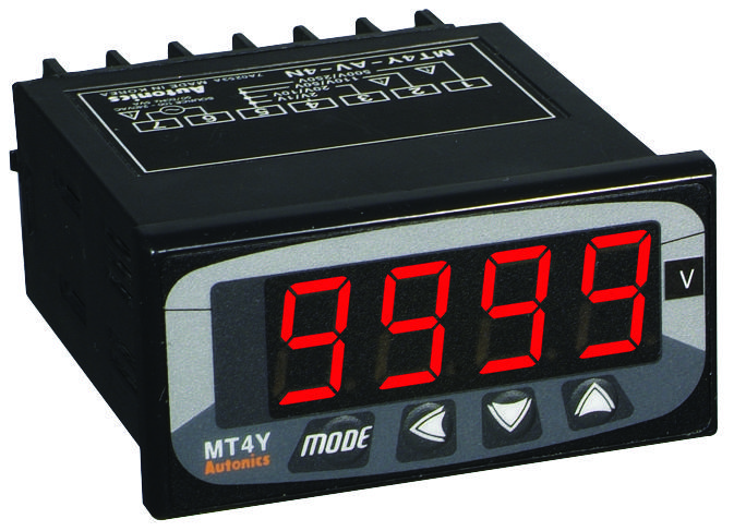 [MT4Y-AV-4N] VOLTIMETRO 36x72 DE 0-500V AC ESC IND, 4DIG