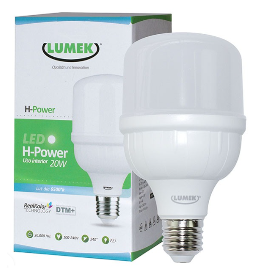BOMBILLO 20W LED 6500K 1800Lm 100-240V (068LUK025)
