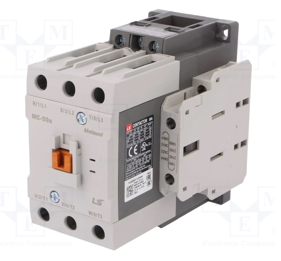 CONTACTOR TRIP. 50 AMP (AC3) 220/440V 2NO+2NC 120V