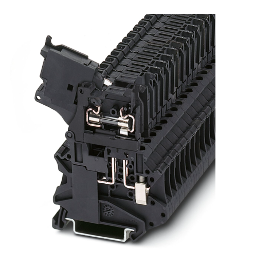 [UT4-HESI] BORNA D/CONEXION PORTAFUSIBLE 6.3A 500V NEGRO