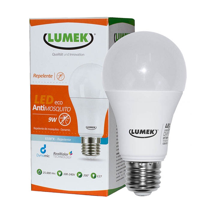 BOMBILLO 9W 100-240V LED 6500K E27REPELENTE