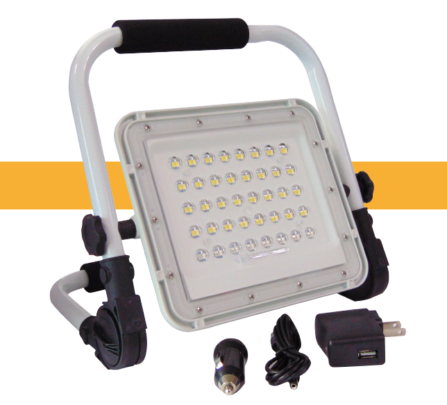 REFLECTOR 60W LED PORTÁTIL 110/220V 6500K IP65 RECARGABLE