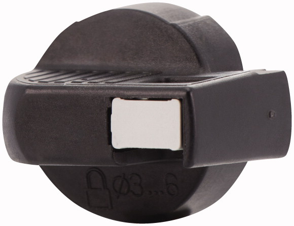 MANIJA GIRATORIA BLOQUEABLE 1 CANDADO COLOR NEGRO (MOL0329)