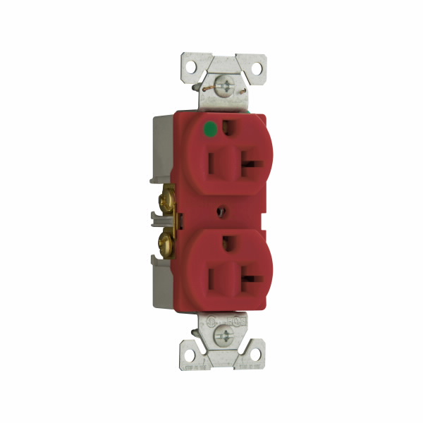[WD8300RD] TOMA CTE DOBLE G/HPTAL 20AMP 125V 2P+T ROJO N520R