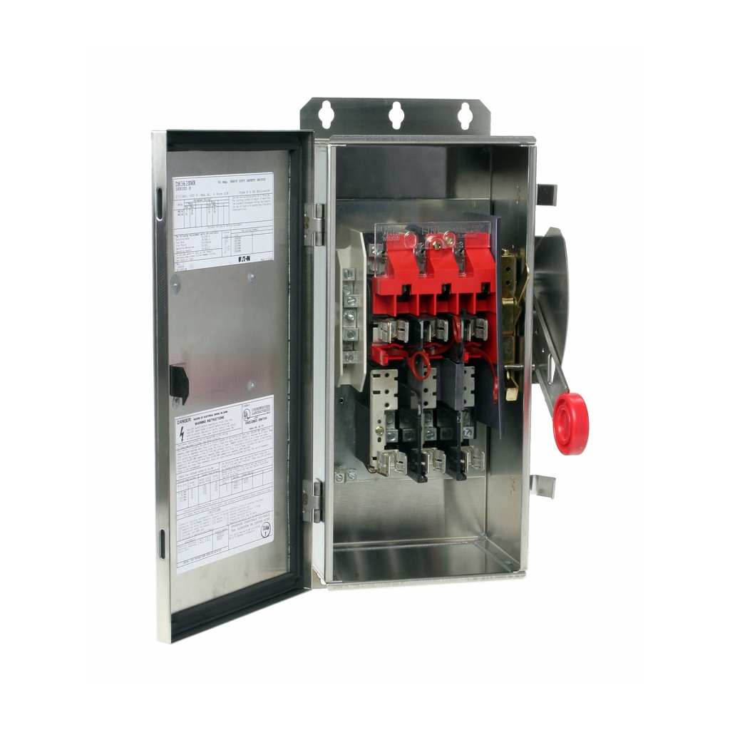 CAJA P/FUSIBLE 60 AMP 600V 50HP ACERO INOX. NEMA 4X