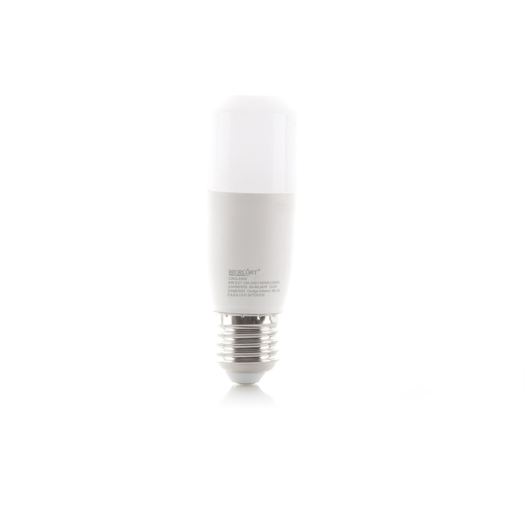 [B9WLT] BOMBILLO 9W 100-240V LED 6500K TIPO BALA