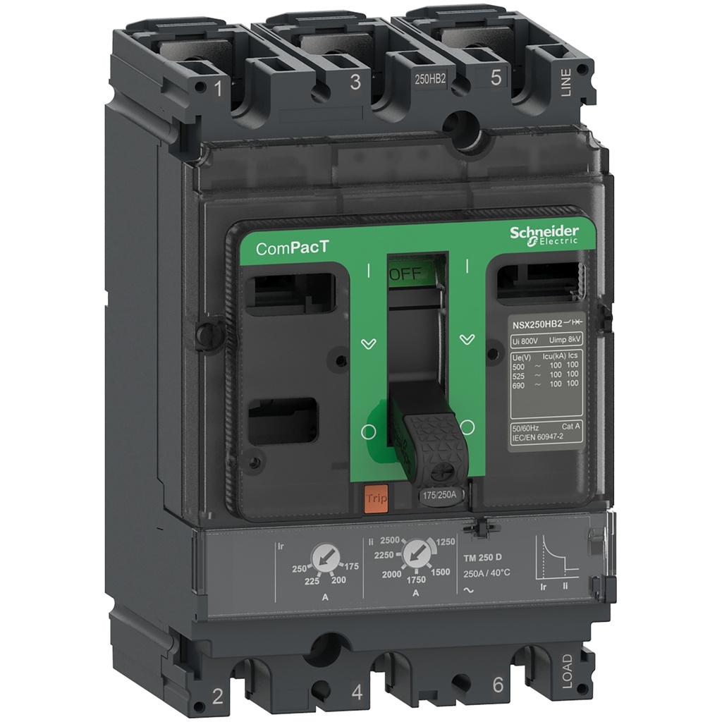 INT. IND. 140-200 AMP 240/480V 85/36kA (TMD200)KA