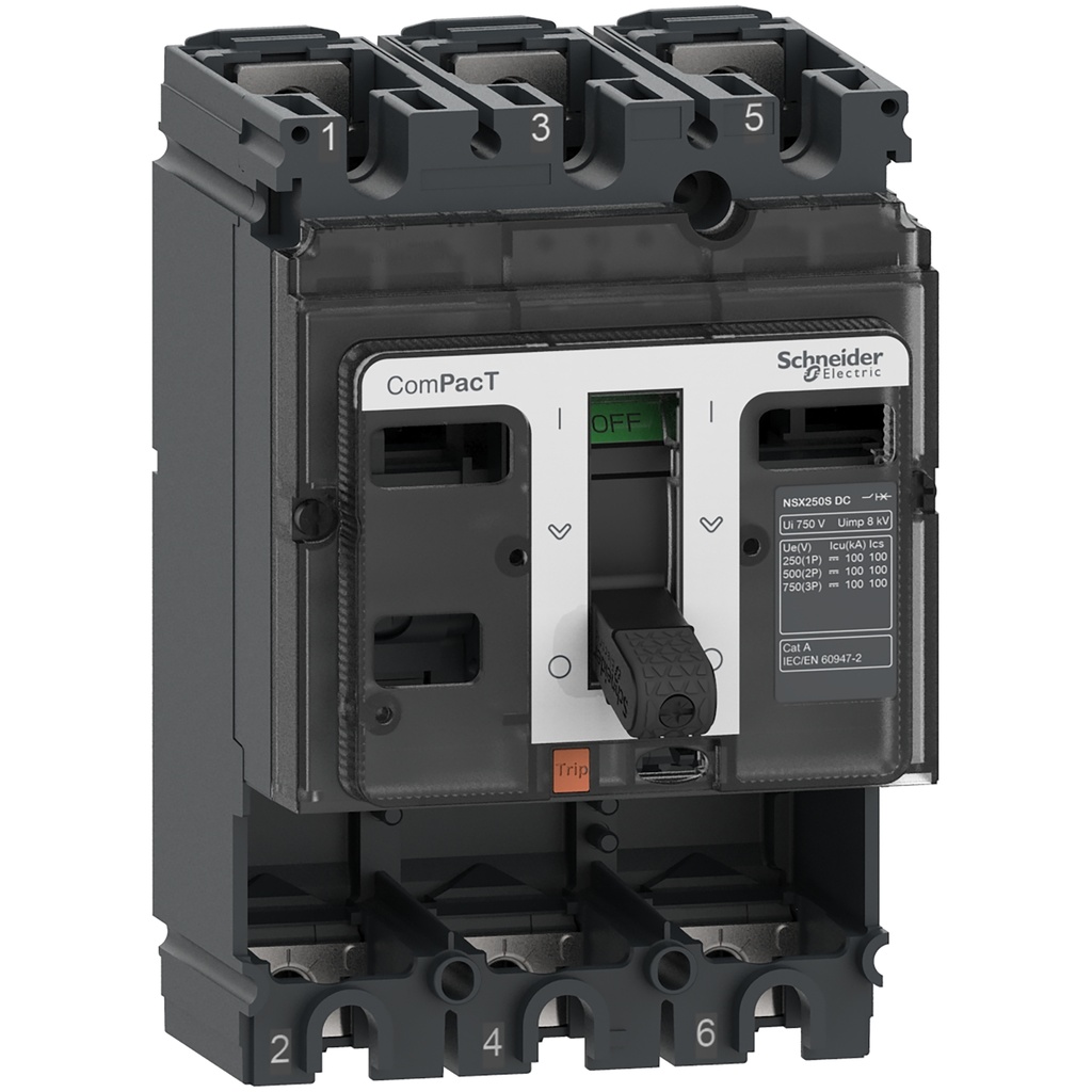 INT. TRIP. AUTOMATICO 100 AMP 240/480V 85/35 kA NSX100F