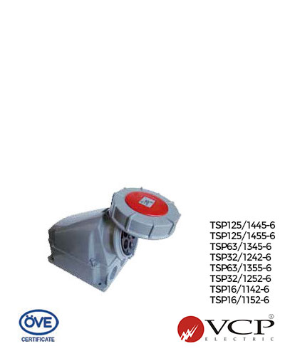 TOMA INCRUSTAR 32A 3P+T 220/240V ROJO IP67 (TCV0135)