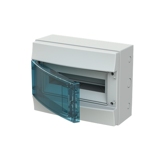 CAJA PLASTICA 320X155X250 MM 1 FILA 12 MODULOS IP65 GRIS (MISTRAL65) C/TAPA