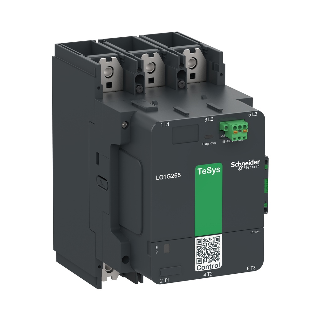 CONTACTOR TRIP. 265AMP AC-3 440V BOBINA ELECTRONICA 100-250V