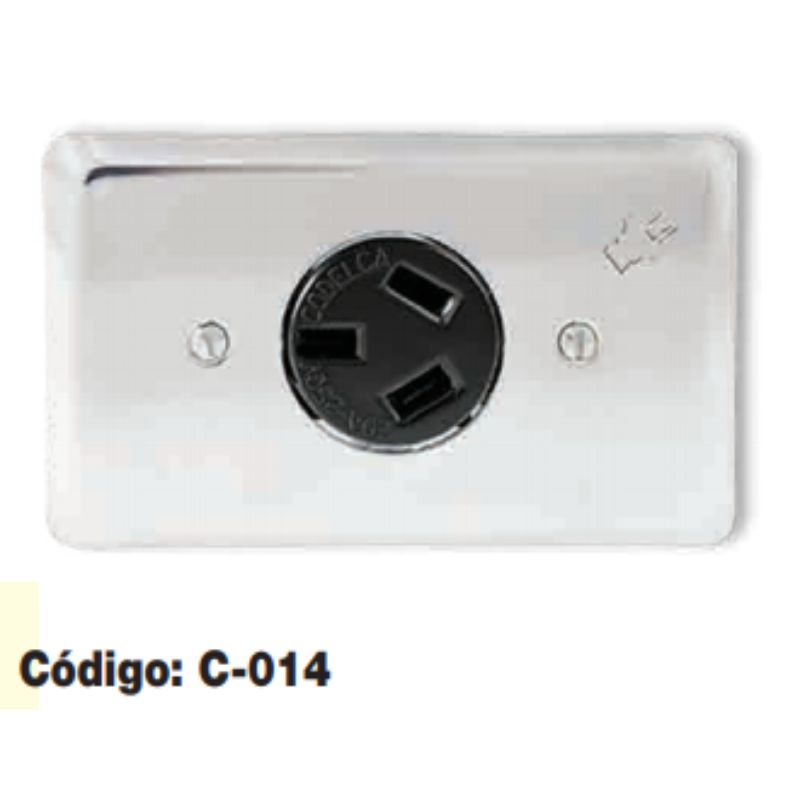 [TT320N] TOMA INCRUSTAR 3X20A 250V PATA TRABADA (C-014)