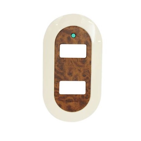 PLACA 2M MARFIL/NOGAL MADERA - NUVA.