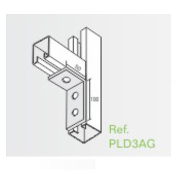 PLATINA "L" DOBLADA 3 PERFOR. (PLD3AG)